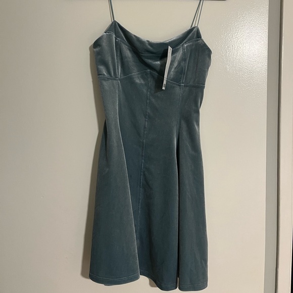 Urban Outfitters Dresses Nwt Urban Outfitters Blue Velvet Dress
